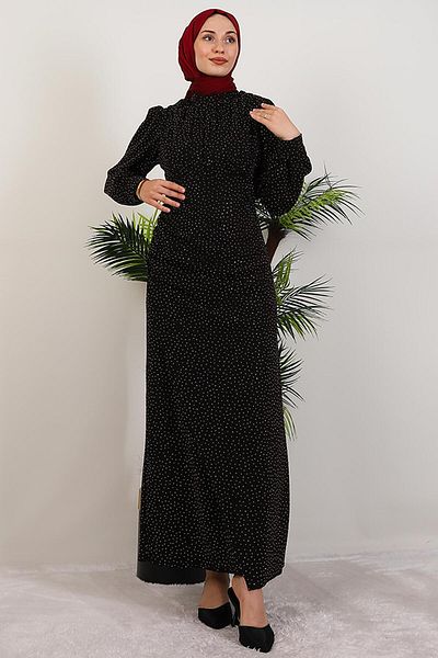 GİYZAMİLA Beyda Hijab Dress Bitter Brown