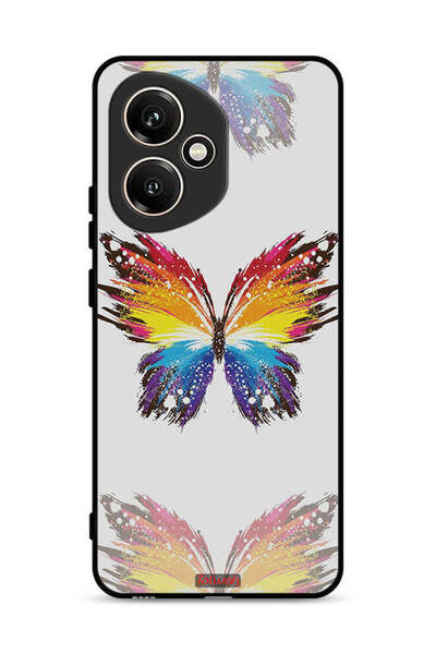 Tolwak غطاء حماية لهاتف Honor 400 بخلفية بسيطة وفن رقمي وبساطة الفراشة