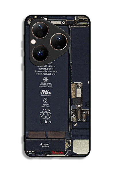 Tolwak غطاء حماية لهاتف هواوي بيورا 80 بنمط دائرة الهاتف