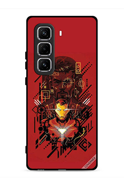 Covernex غطاء حماية لهاتف Infinix Hot 50 Pro 4G برسومات الرجل الحديدي