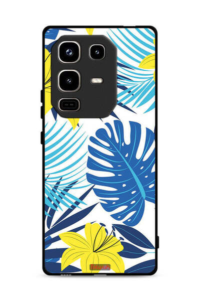 Tolwak غطاء حماية لهاتف Infinix Note 50 Pro 4G بنقشة ريش وزهور