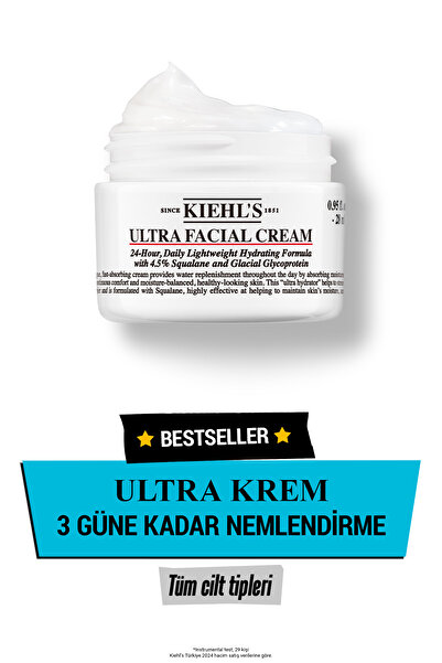 Kiehl's Cildin Günlük Nem İhtiyacını Karşılamaya Yardımcı, Ferahlatıcı Etkili...