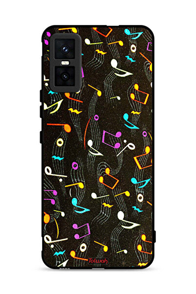 Tolwak غطاء حماية لهاتف Infinix GT 30 Pro بنمط قماش موسيقي