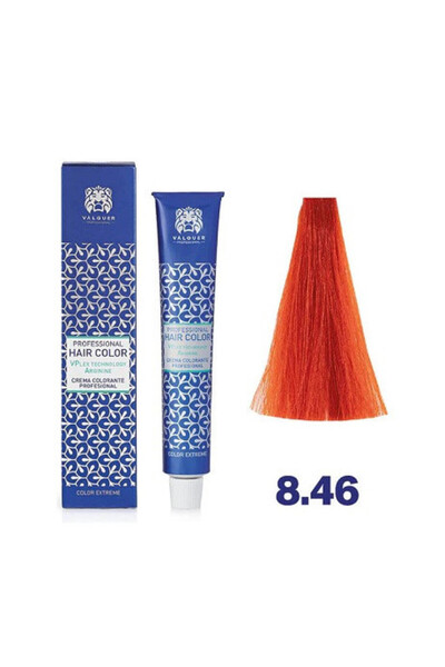 Valquer Vopsea de păr blond arămiu intens 8.46 cu Plex și Arginină 60g