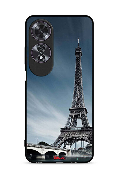 Tolwak غطاء حماية لهاتف Oppo A60 على شكل برج إيفل