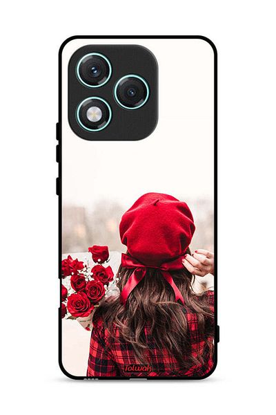Tolwak غطاء حماية لهاتف Honor 400 Lite يحمل زهورًا