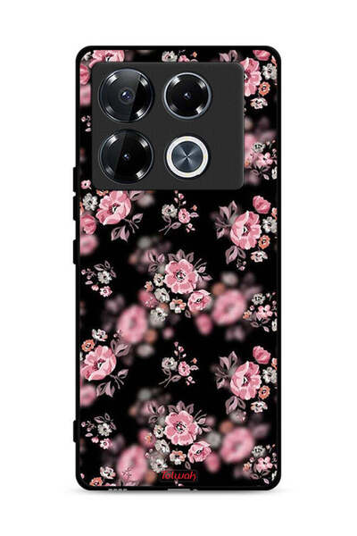 Tolwak غطاء حماية لهاتف Infinix Note 40 Pro 5G بنقشة زهور بورتريه