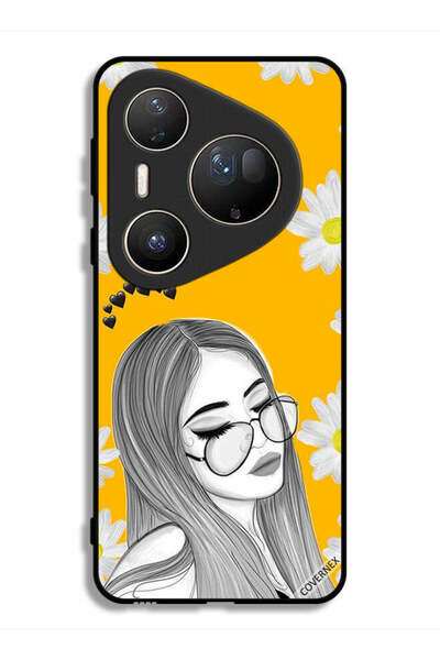 Covernex غطاء حماية فائق من هواوي بيورا 80 بتصميم فتاة فنية