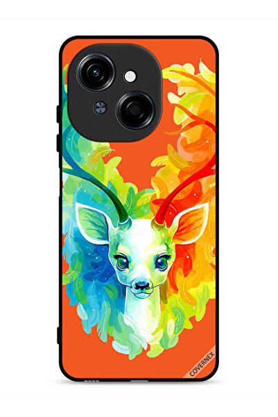 Covernex غطاء حماية لهاتف Tecno Spark Go 1S 4G بنقشة غزال ملون