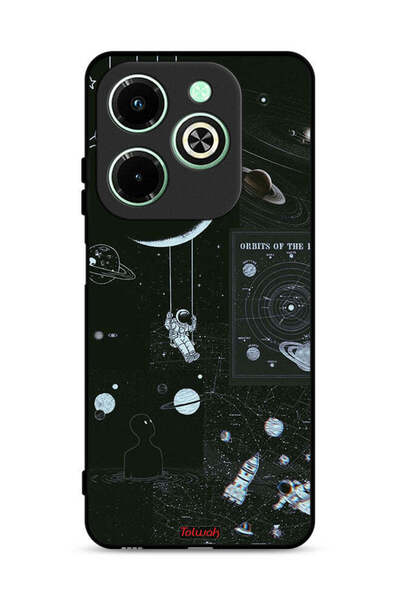 Tolwak غطاء حماية لجهاز Infinix Hot 40i 4G بطبعة Orbits Of The Planets