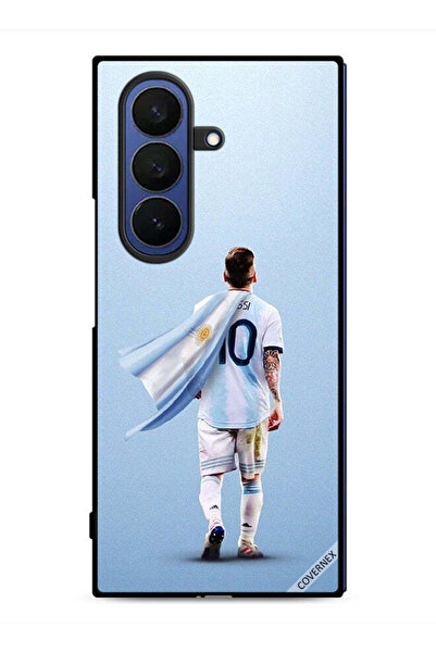 Covernex غطاء حماية لهاتف سامسونج جالاكسي زد فولد 7 بطبعة ليو ميسي سوبر مان