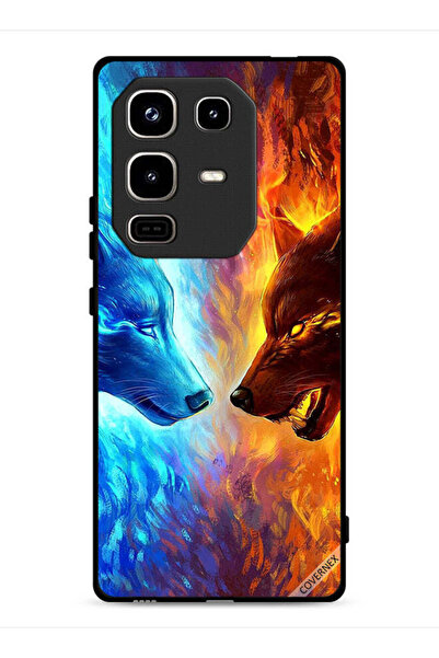 Covernex غطاء حماية لهاتف Infinix Note 50 Pro 4G بتصميم ذئب الماء والنار