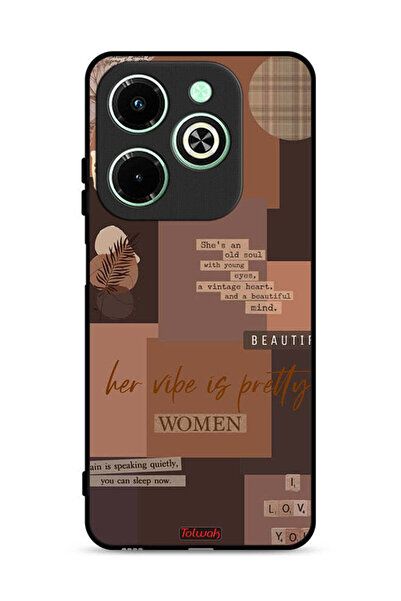 Tolwak غطاء حماية لهاتف Infinix Hot 40i 4G Adventurer للنساء