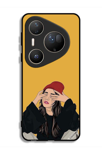 Covernex غطاء حماية فائق لهاتف هواوي بيورا 80 بنقشة فتاة حزينة