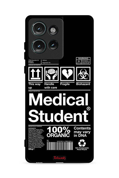 Tolwak غطاء حماية لهاتف موتورولا إيدج 50 - ملصق لطلاب الطب