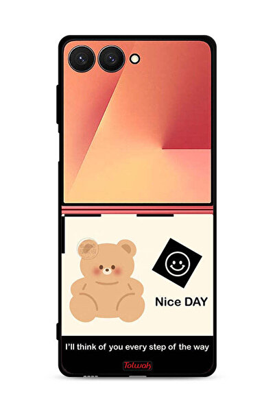 Tolwak غطاء حماية لهاتف Samsung Galaxy Z Flip7 سأفكر فيك في كل خطوة على الطريق