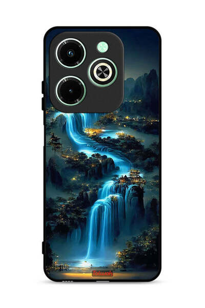 Tolwak غطاء حماية لهاتف Infinix Hot 40i 4G بنقشة شلال