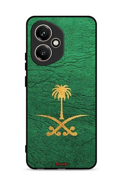 Tolwak غطاء حماية لهاتف Honor 400 مع شعار المملكة العربية السعودية