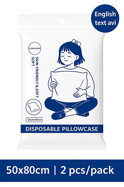 TSUMAB Disposable Pillowcase – Skin-Friendly & Soft – 50×80cm (2 pcs/pack)