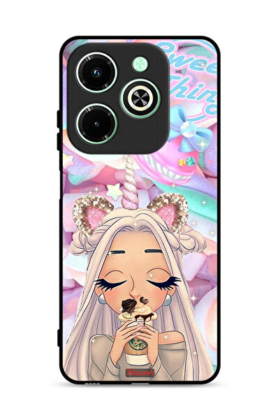 Tolwak غطاء حماية لجهاز Infinix Hot 40i 4G بتصميم Sweet Thing