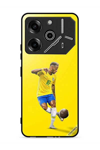 Covernex غطاء حماية لهاتف تكنو بوفا 6 برو 5G، نيمار مع كرة قدم