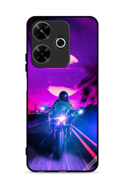 Covernex غطاء حماية لهاتف شاومي ريدمي 13 4G بخلفية رجل على دراجة