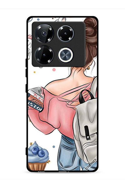 Covernex غطاء حماية لهاتف Infinix Note 40 Pro 5G بتصميم كتاب "يد فتاة"