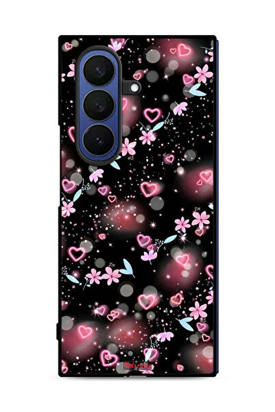 Tolwak غطاء حماية لهاتف سامسونج جالاكسي زد فولد 7 برسومات قلوب وأزهار صغيرة