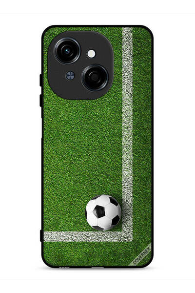 Covernex غطاء حماية لهاتف تكنو سبارك جو 1 إس 4 جي بتصميم كرة قدم في الزاوية