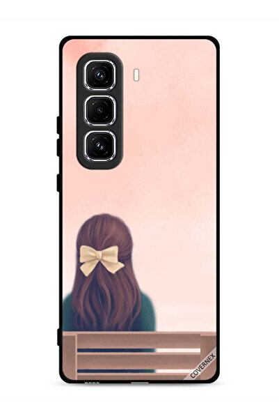 Covernex غطاء حماية لهاتف Infinix Hot 50 Pro 4G بطبعة فتاة لطيفة
