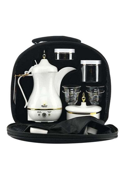 Arab Dalla Arabada Traveler Coffee Maker for Arabic Coffee 0.4 L JLR-170E3 White