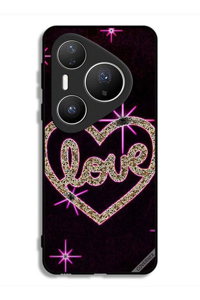 Covernex غطاء حماية لهاتف هواوي بيورا 80 برو بلس بتصميم قلب الحب