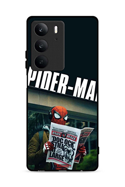 Tolwak غطاء حماية لهاتف Realme C75 4G بطبعة سبايدرمان وقراءة جريدة