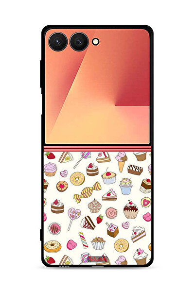 Tolwak Samsung Galaxy Z Flip7 Protective Case Cover Pattern Of Favorite Items