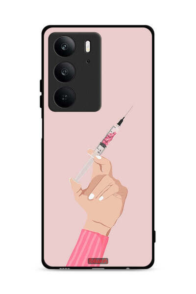 Tolwak غطاء حماية لهاتف Realme C75 4G بنقشة Love Injection