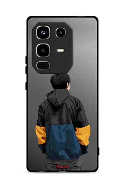 Tolwak غطاء حماية لهاتف Infinix Note 50 Pro 4G، صورة فنية لطفل
