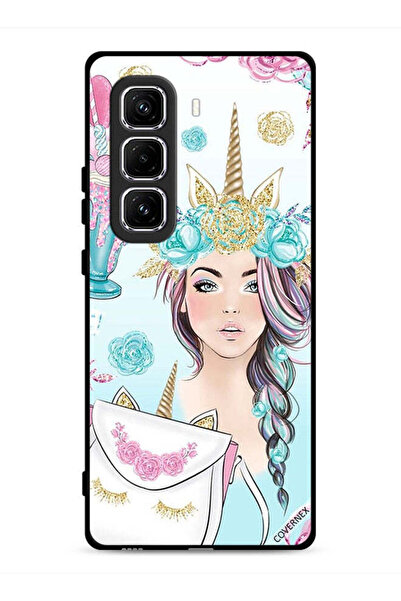 Covernex غطاء حماية لهاتف Infinix Hot 50 Pro 4G مزين برسومات رموش على الحقيبة...
