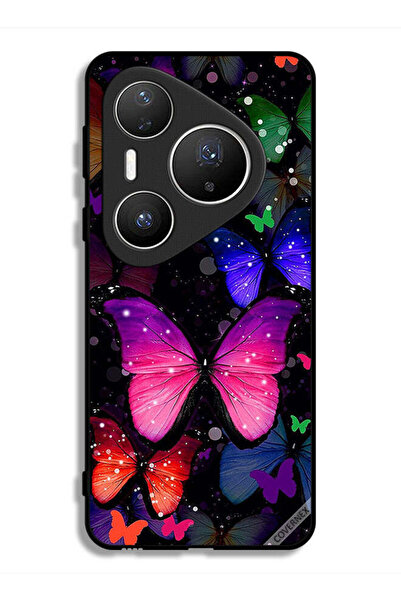 Covernex غطاء حماية لهاتف هواوي بيورا 80 برو بلس بنقشة الفراشات