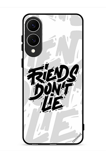 Covernex غطاء حماية لهاتف سامسونج جالكسي S25 إيدج بطبعة "أصدقاء الخط لا يكذبون"