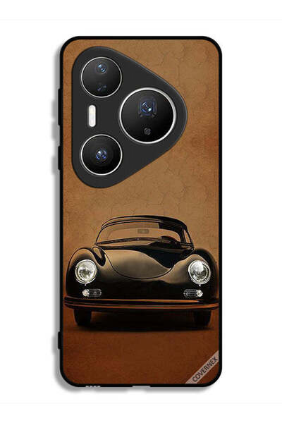 Covernex غطاء حماية لهاتف هواوي بيورا 80 برو بلس بتصميم سيارة كلاسيكية