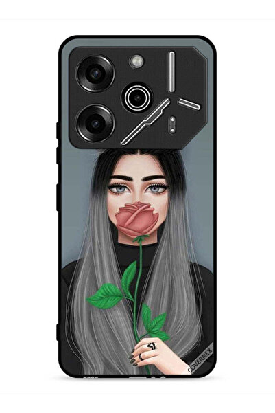 Covernex غطاء حماية لهاتف تكنو بوفا 6 برو 5G برسومات فتاة لطيفة