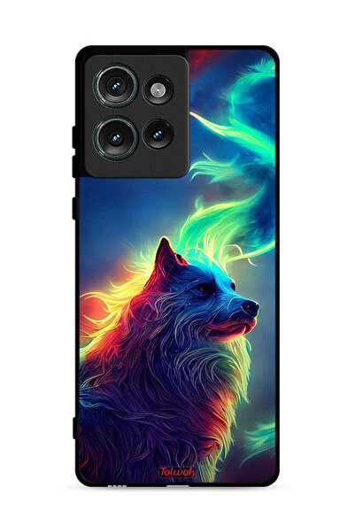 Tolwak غطاء حماية واقٍ لهاتف موتورولا إيدج 50 - ذئب