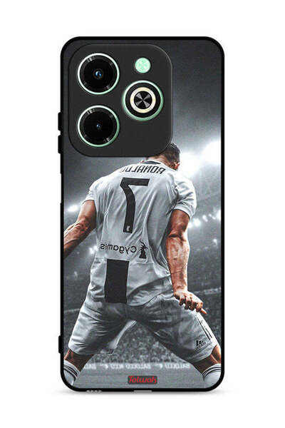 Tolwak غطاء حماية لهاتف Infinix Hot 40i 4G بطبعة احتفال كريستيانو رونالدو