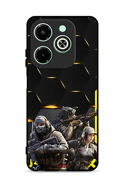 Tolwak غطاء حماية لجهاز Infinix Hot 40i 4G بخلفية Cyberpunk