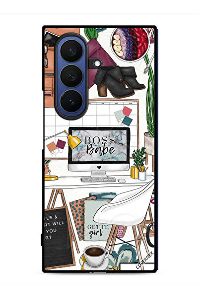 Covernex غطاء حماية لهاتف سامسونج جالاكسي زد فولد 7، مشبك فني من Boss Babe