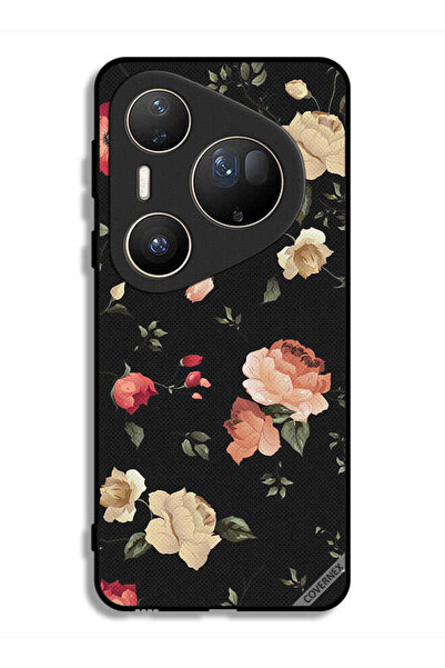 Covernex غطاء حماية فائق لهاتف هواوي بيورا 80 بخلفية فنية زهرية