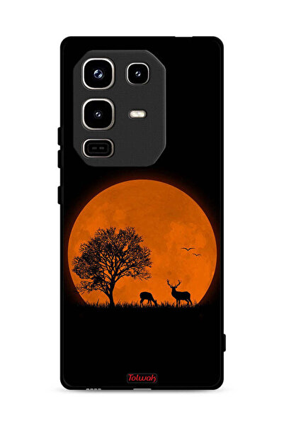 Tolwak غطاء حماية لهاتف Infinix Note 50 Pro 4G بطبعة فن القمر المسائي