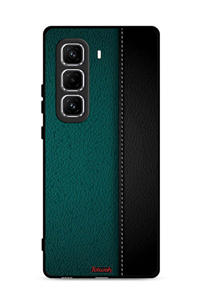 Tolwak غطاء حماية جلدي بنقشة جلدي لهاتف Infinix Hot 50 Pro 4G