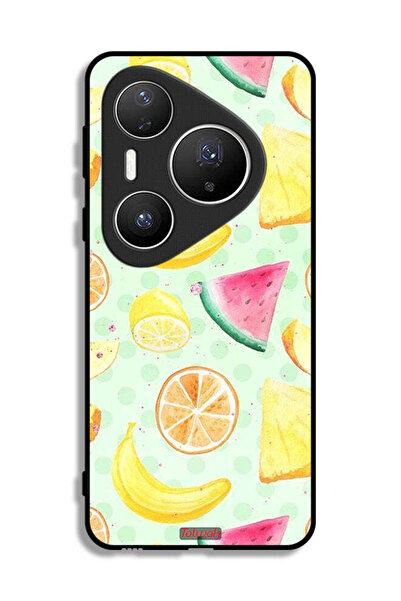 Tolwak غطاء حماية لهاتف هواوي بيورا 80 برو برسومات فواكه وألوان مائية