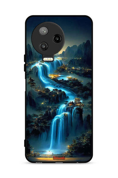 Tolwak غطاء حماية لهاتف Infinix Note 12 Pro 4G بنقشة شلال